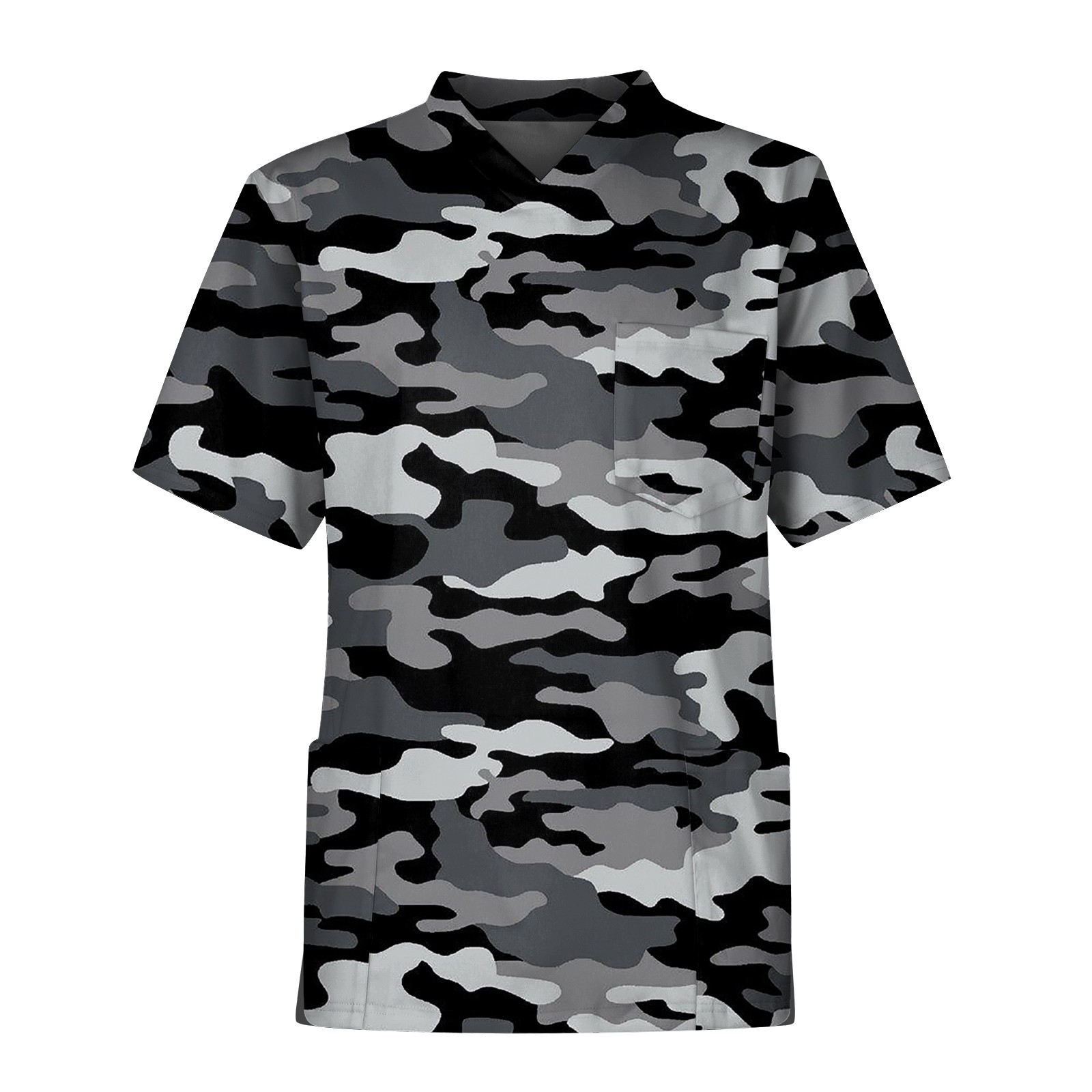 Medical Lab Uniform - Divise da infermiera con stampa mimetica