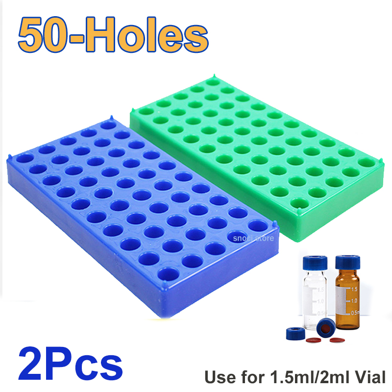 Centrifuge Tube Rack - Portafiale in plastica 50 supporti adatti