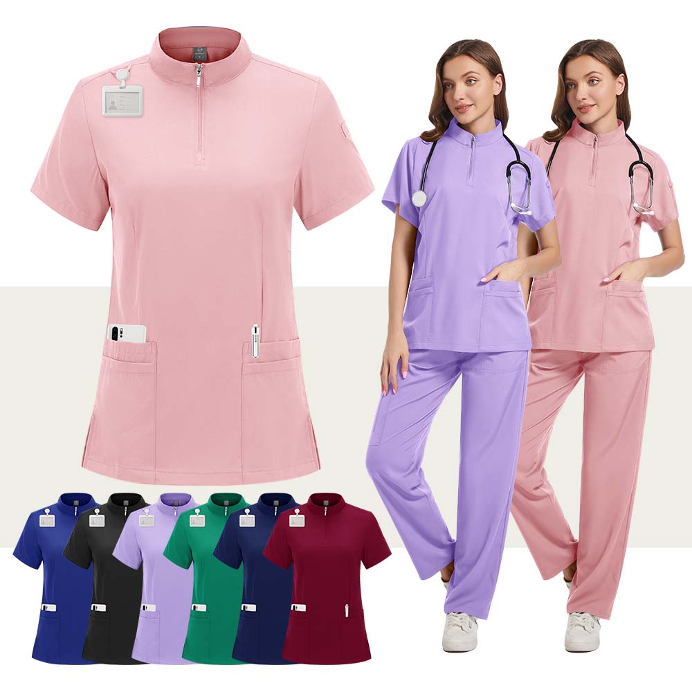 Medical Lab Uniform - Set di Divise Elasticizzate per Donne,