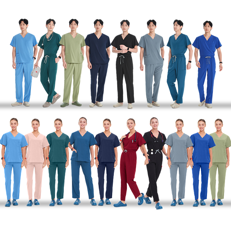 Medical Lab Uniform - Scrub UNISEX ad asciugatura rapida Set