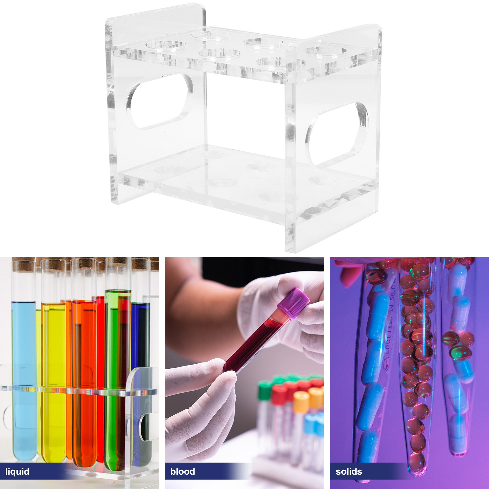 Porta provette in acrilico a 6 - Centrifuge Tube Rack recensione e prezzo